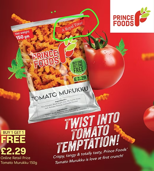 TOMATO MURUKKU 150 GM BY 1 GET 1 FREE