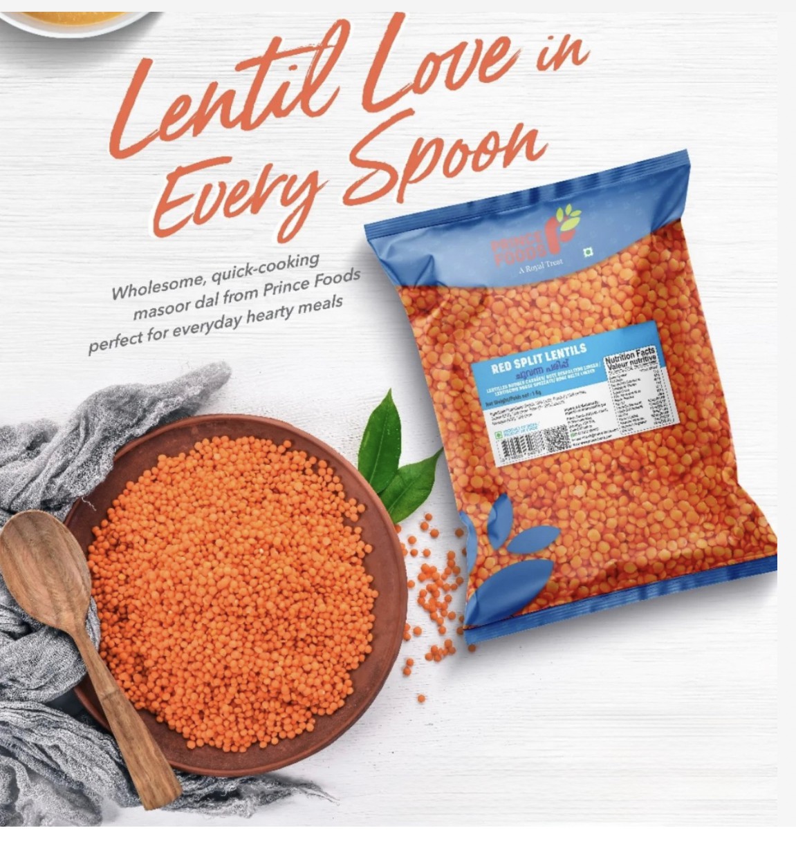 RED SPLIT LENTILS 1kg