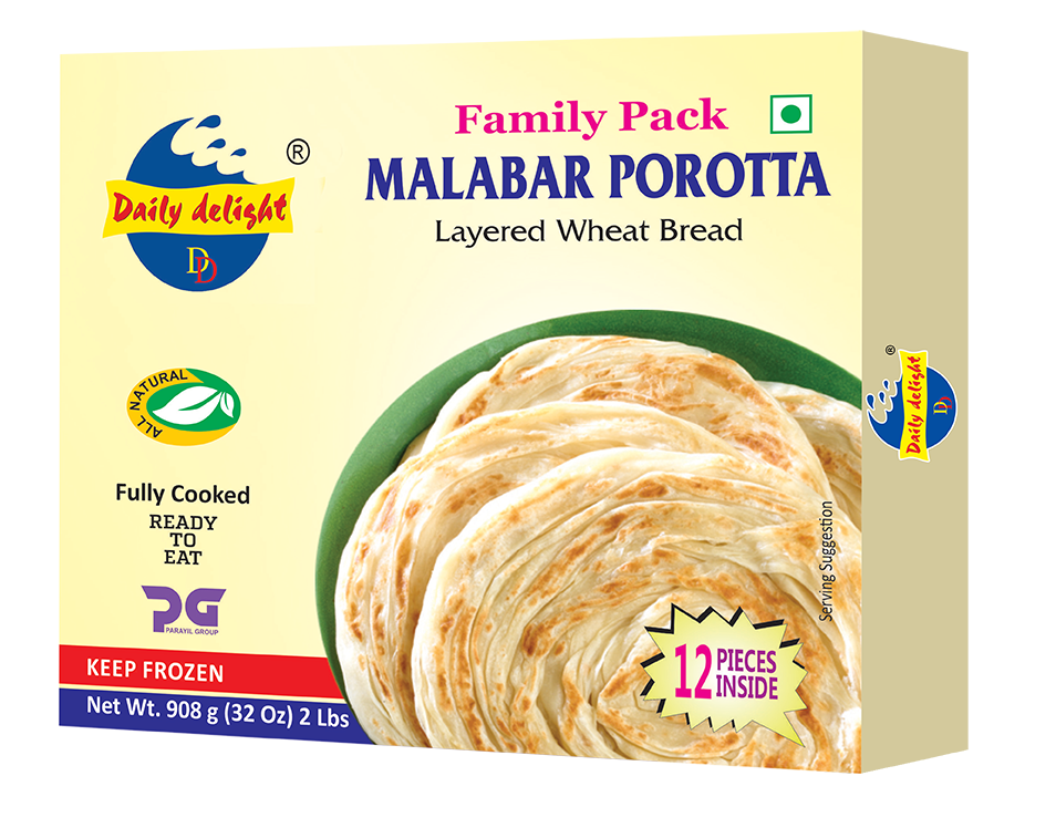MALABAR POROTTA FAMILY PACK 908gms