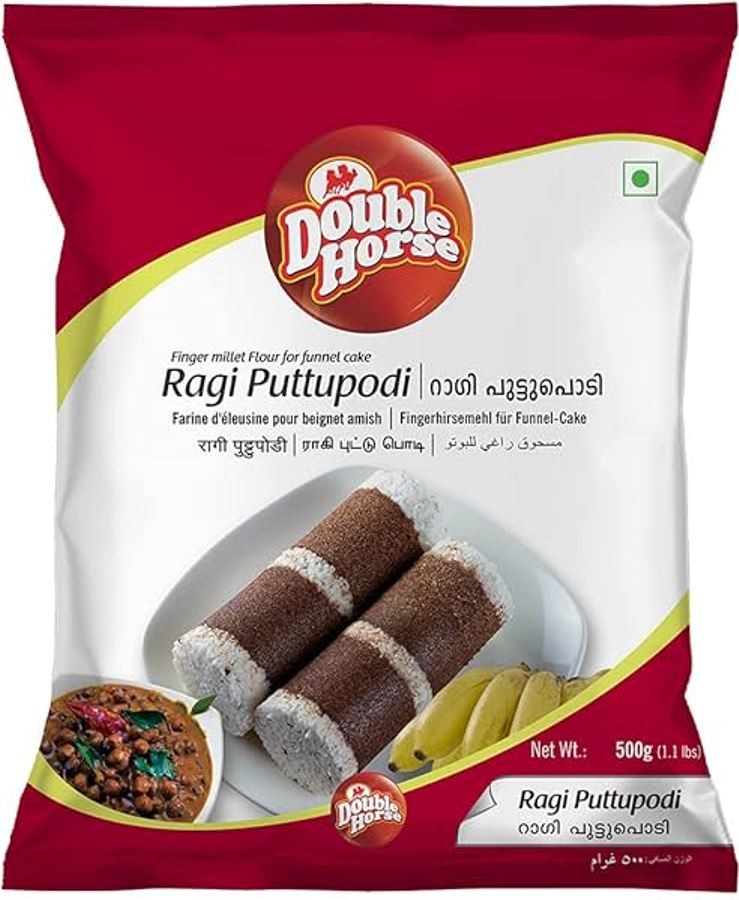DOUBLE HORSE RAGI PUTTUPODI 500 GM